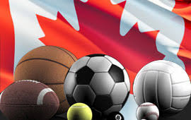 sport drapeau Canada ballon football rugby volley basket balle de tennis